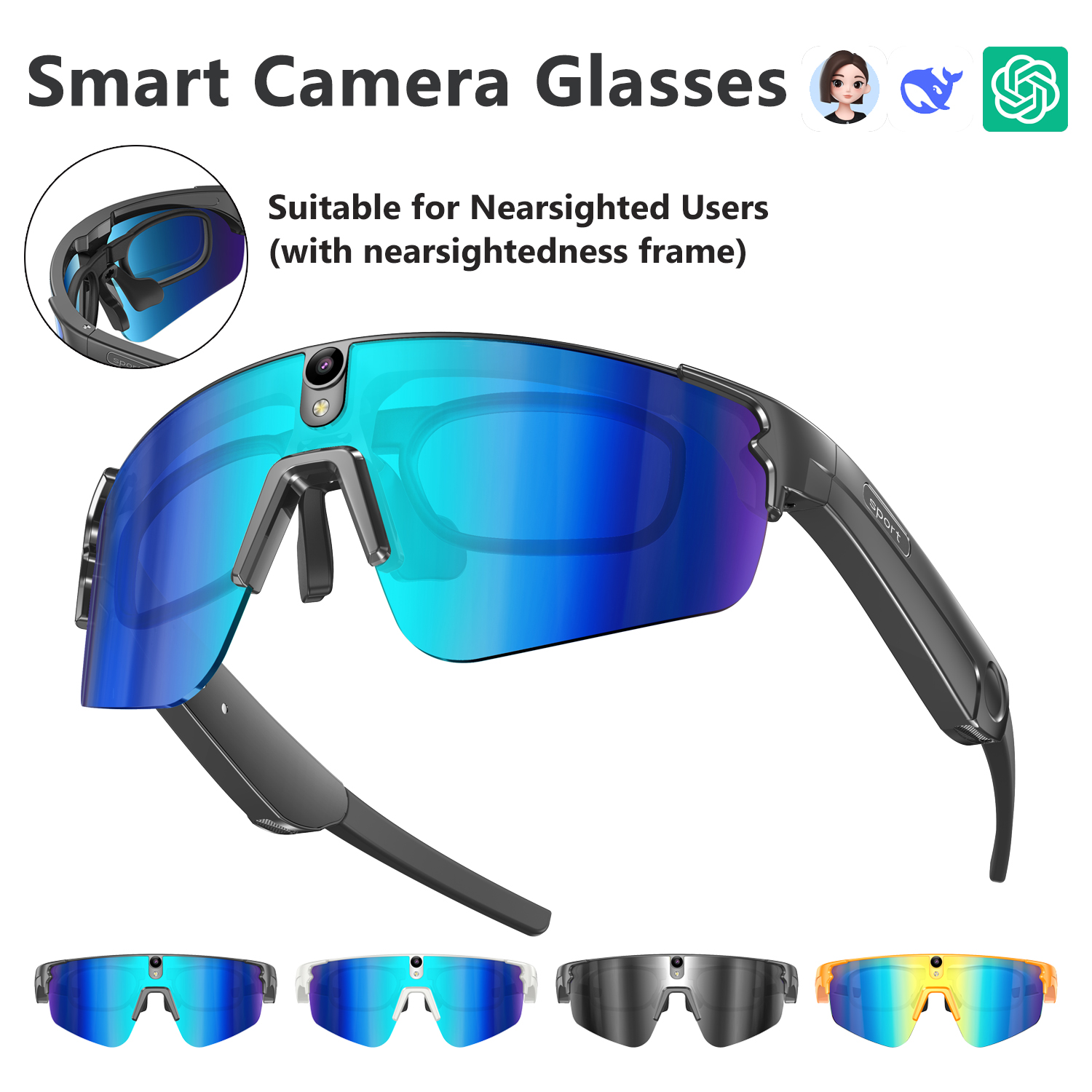 Audio Music To Video Ai - L805 AI Smart Glasses With 800W