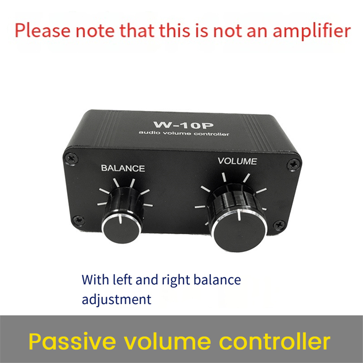 Audio Music Volume - 3.5 mm RCA Portable Volume Controller
