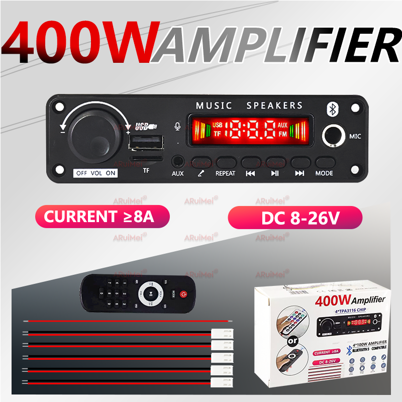 Audio Music Volume - 400W DIY Home Digital Amplifier MP3