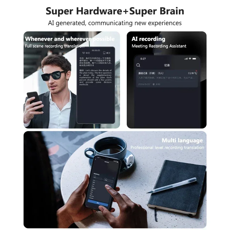 AI Translation Glasses Smart S - Audio Music Volume recensie en prijs