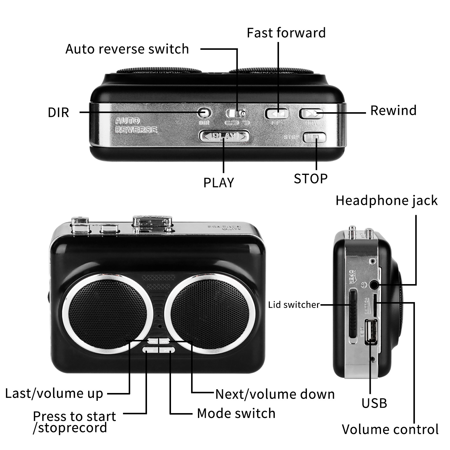 USB Cassette Player Tape to MP - Audio Music Player Pc recensie en prijs