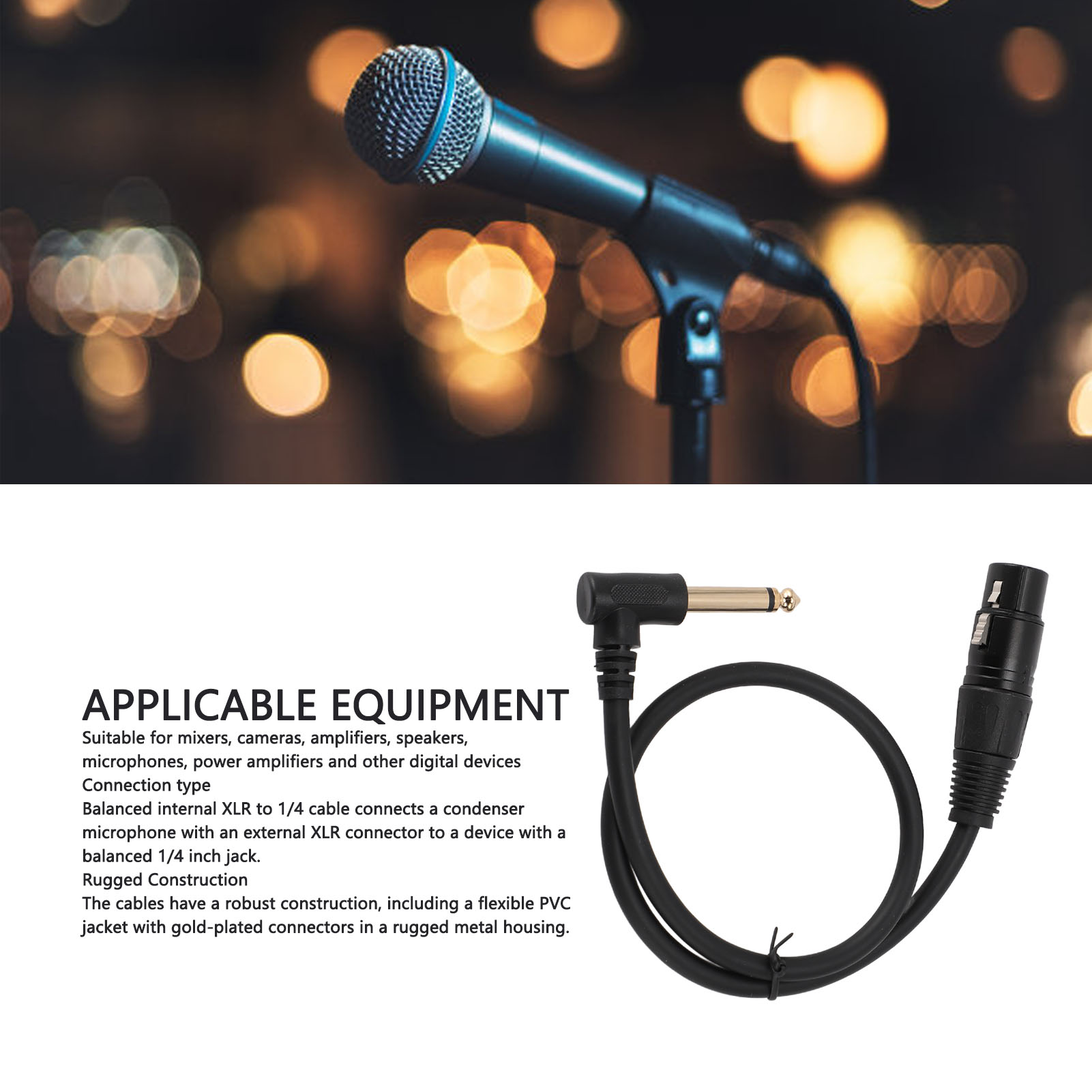 XLR Female To 6.35mm Cable Bal - Cable Xlr Balanced recensie en prijs