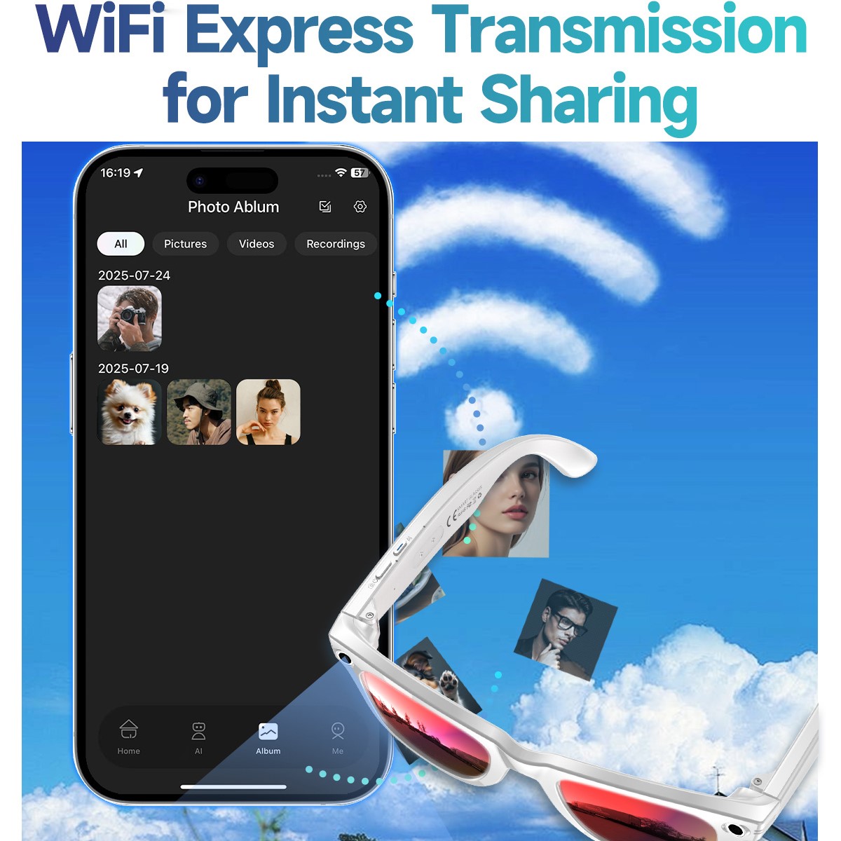 Trending Smart Sunglasses With - Audio Music To Video Ai recensie en prijs