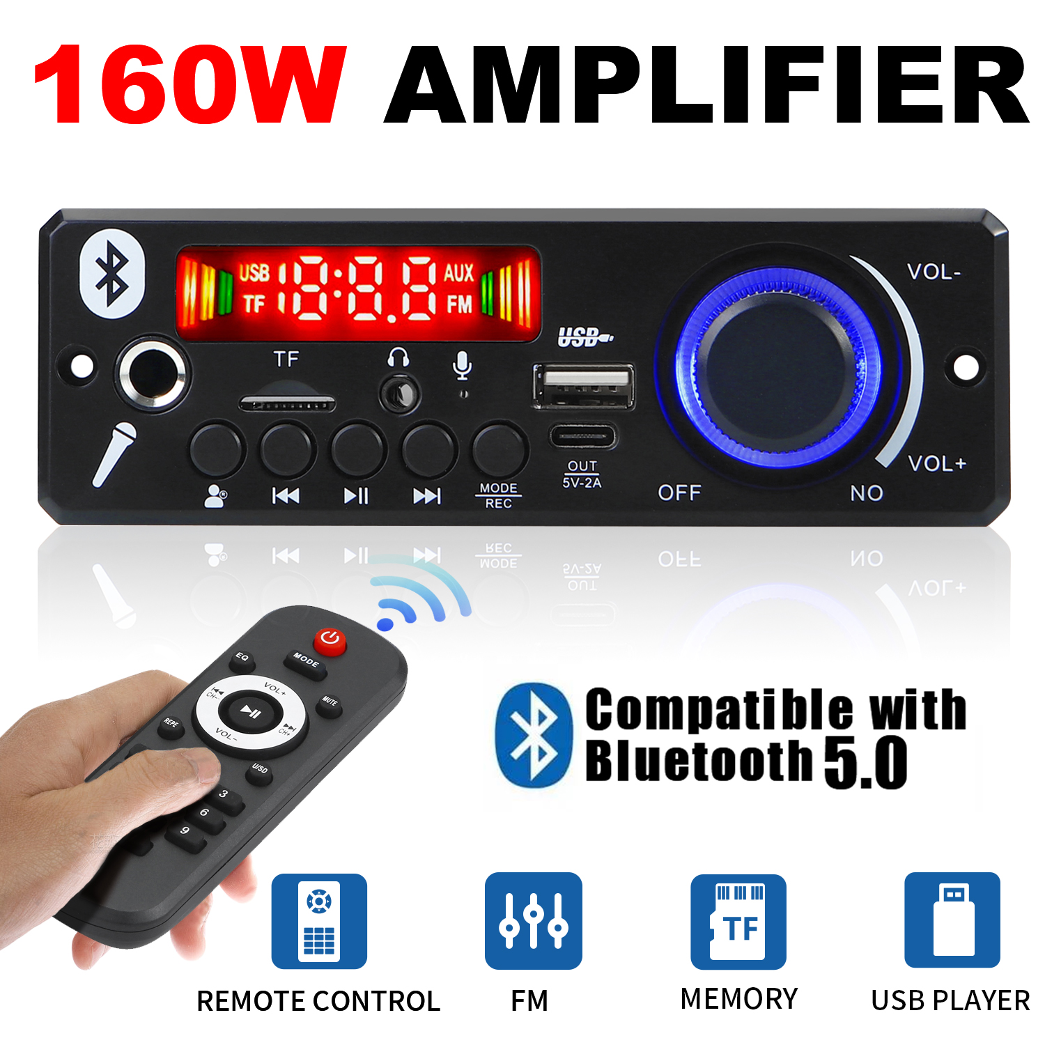 160W DIY Home Digital Amplifie - Audio Music Volume recensie en prijs
