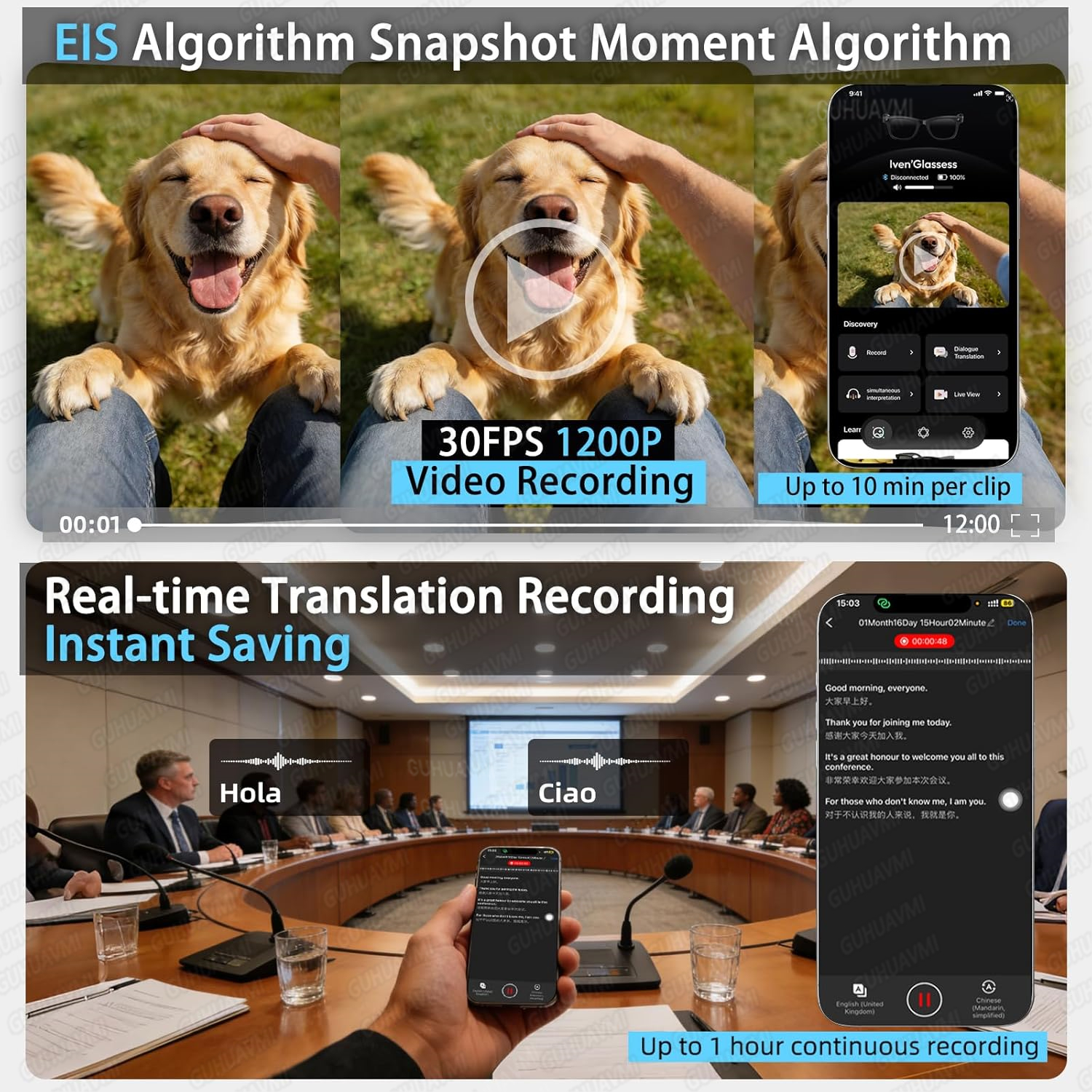 New Smart AI Glasses with 800W - Audio Music To Video Ai recensie en prijs
