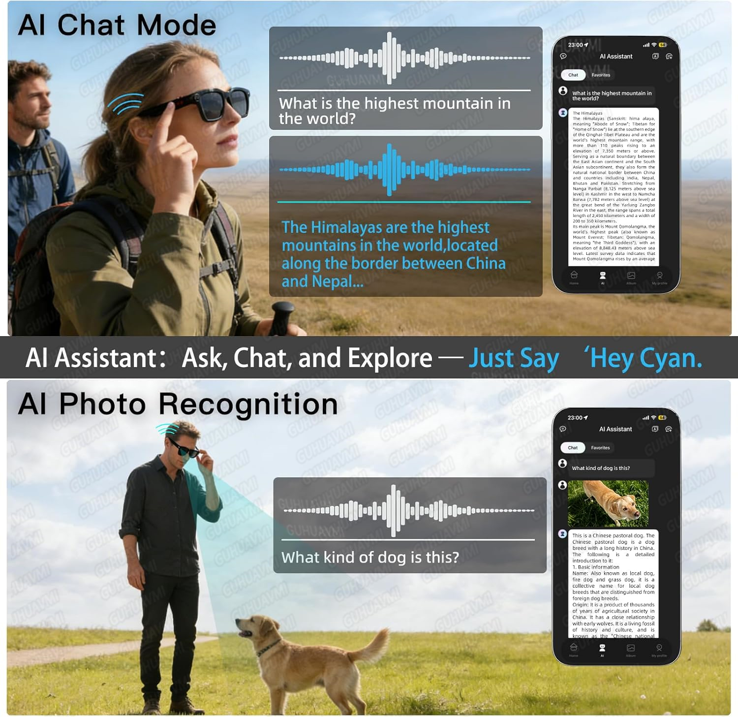 New Smart AI Glasses with 800W - Audio Music To Video Ai recensie en prijs