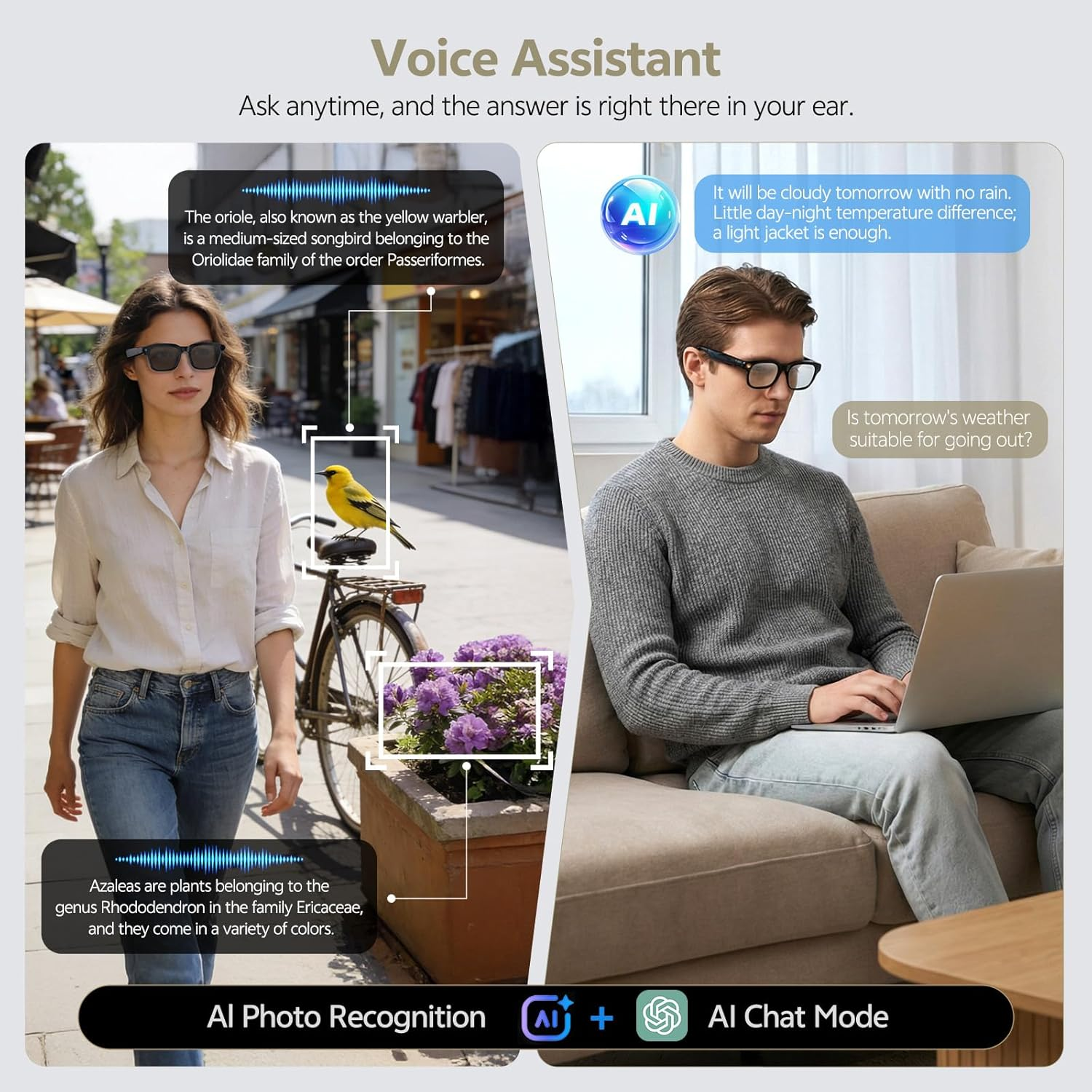 2026 Smart Camera Glasses 1080 - Audio Music To Video Ai recensie en prijs