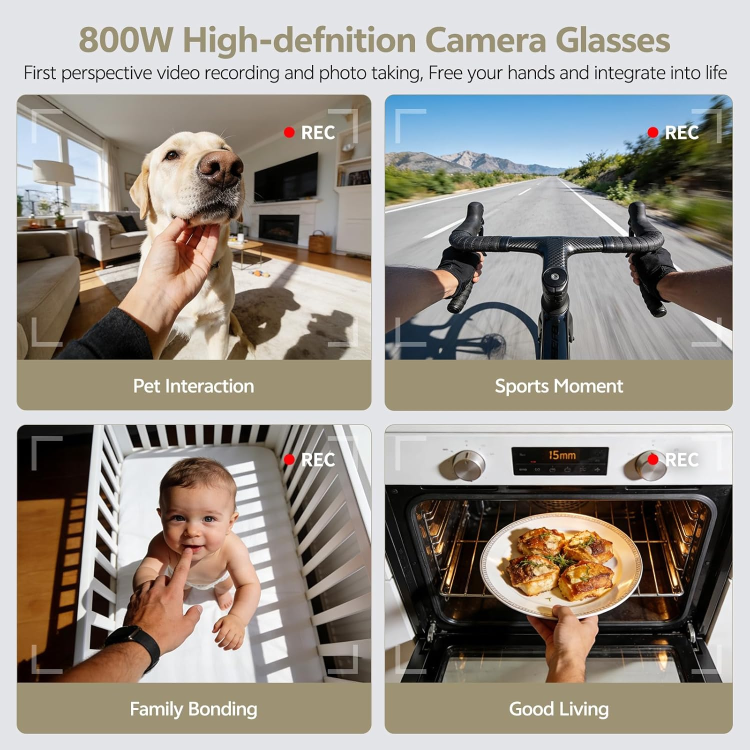 2026 Smart Camera Glasses 1080 - Audio Music To Video Ai recensie en prijs