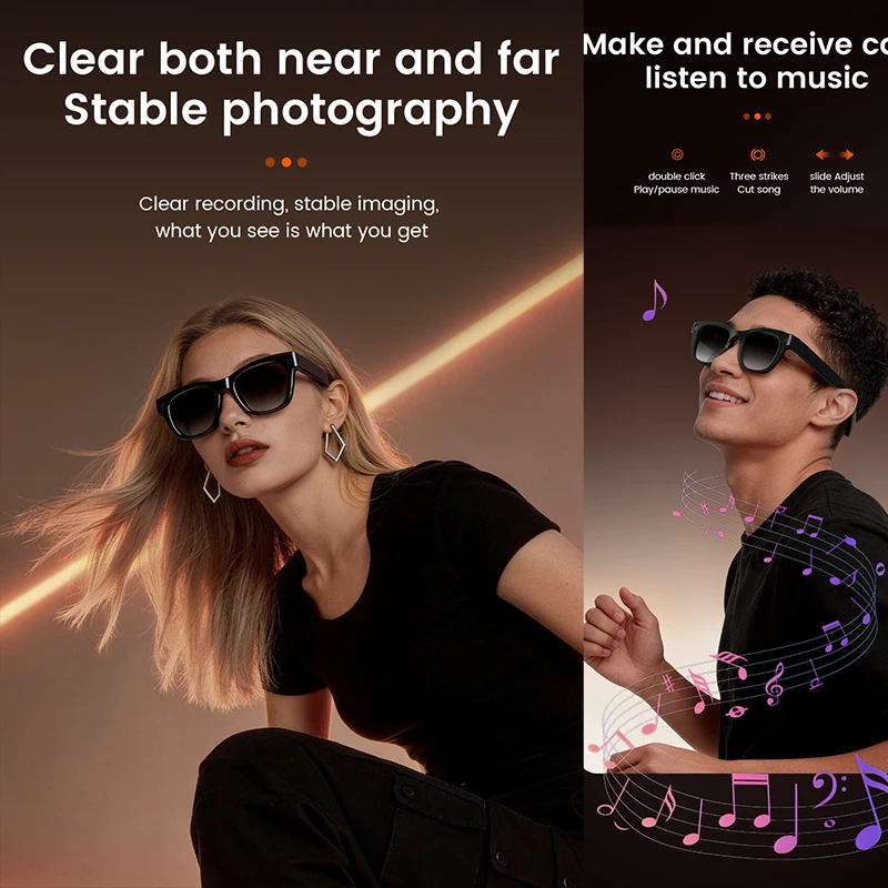 1300W HD Camera Smart AI Glass - Audio Music To Video Ai recensie en prijs