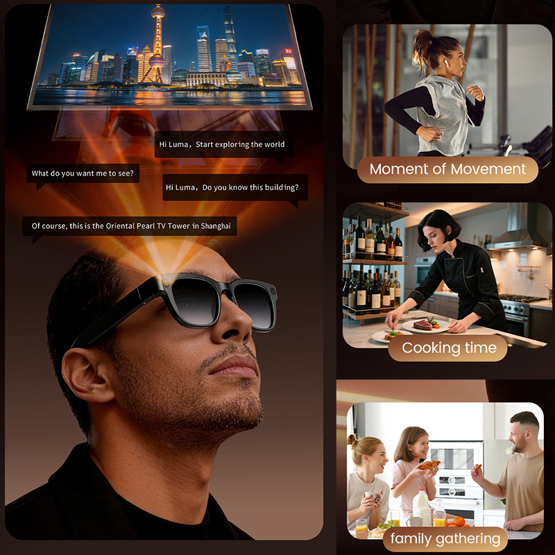 1300W HD Camera Smart AI Glass - Audio Music To Video Ai recensie en prijs