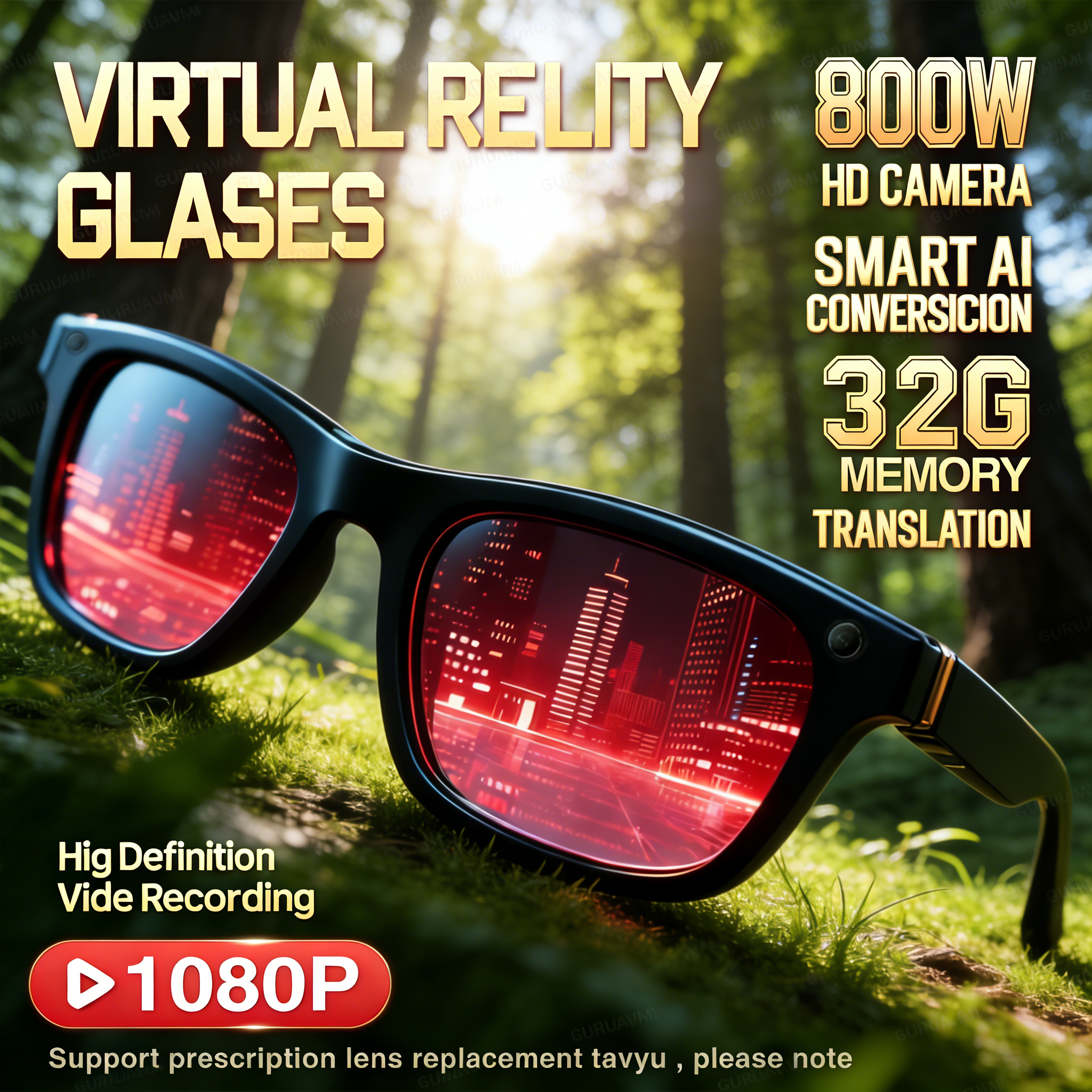 2026 New AI Smart Glasses with - Audio Music To Video Ai recensie en prijs
