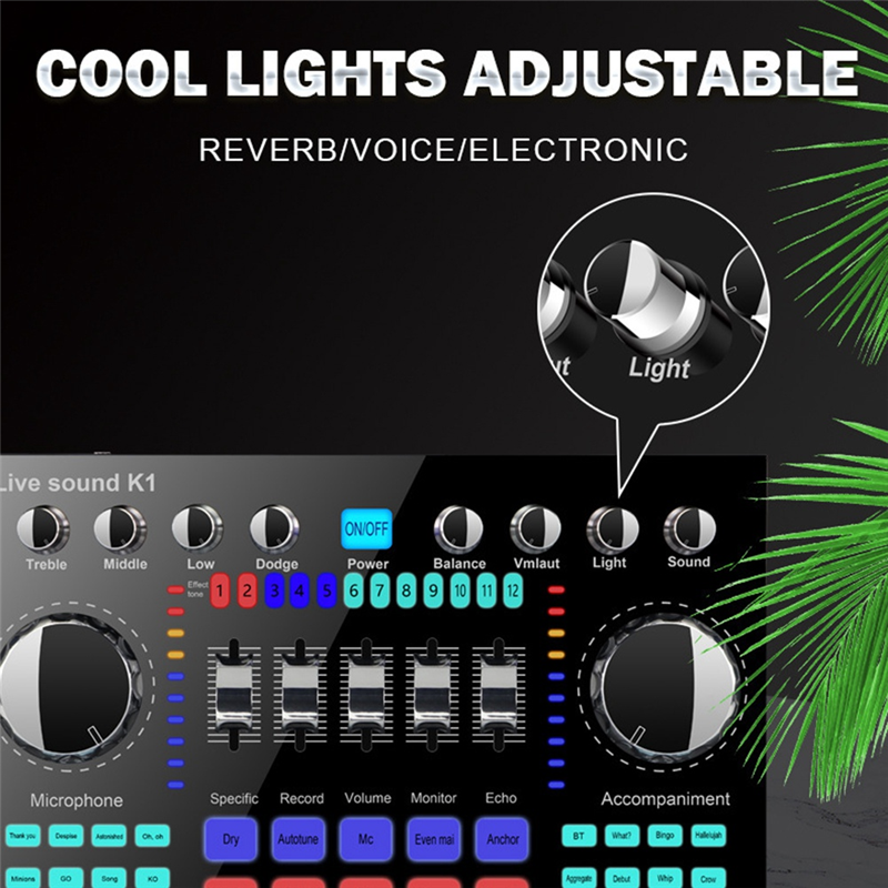 CLCU K1 Live Sound Card Portab - Audio Music Volume recensie en prijs