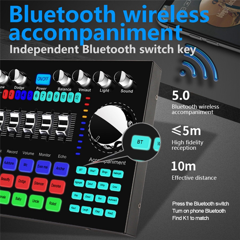 CLCU K1 Live Sound Card Portab - Audio Music Volume recensie en prijs