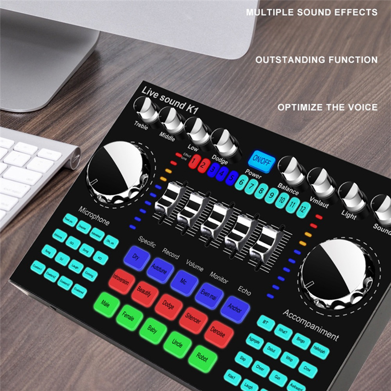CLCU K1 Live Sound Card Portab - Audio Music Volume recensie en prijs