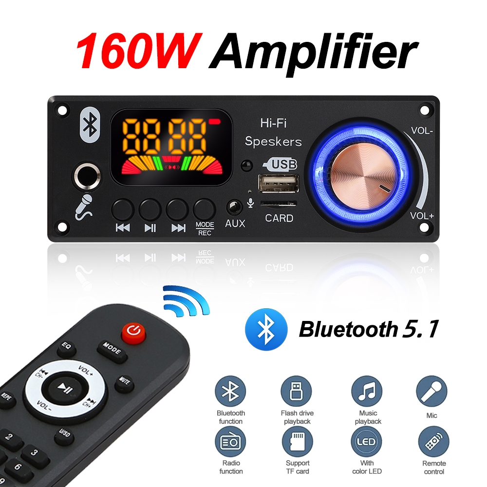 Bluetooth 5.1 DIY 160W Amplifi - Audio Music Volume recensie en prijs