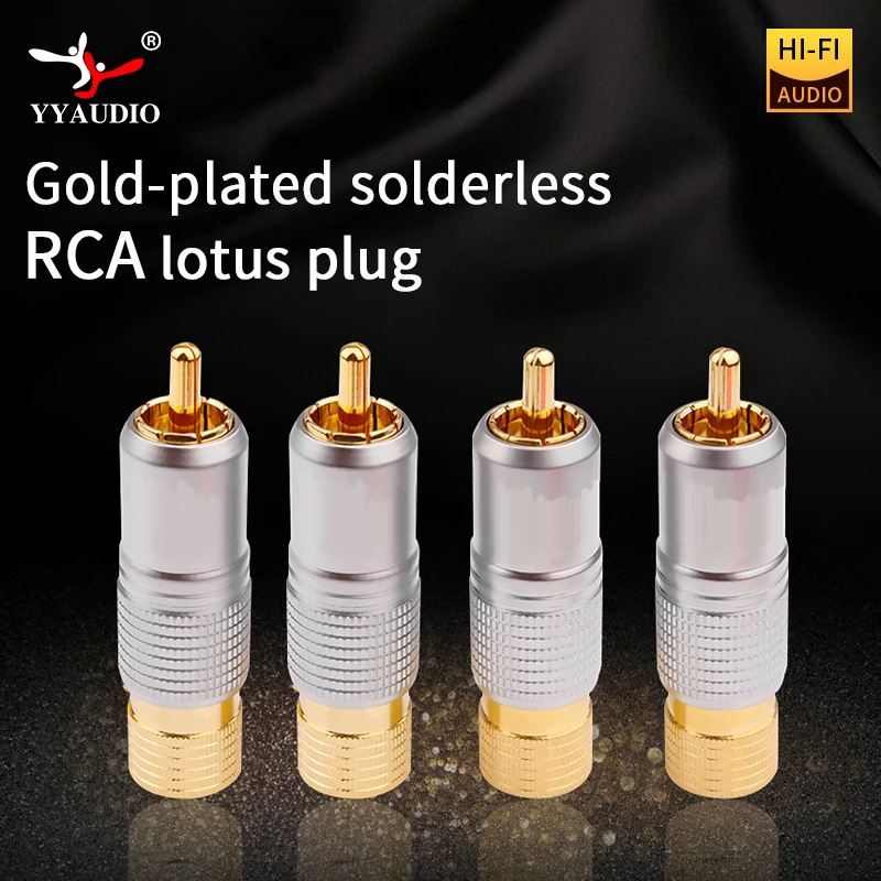 4pcs Hifi 24K Gold Plated RCA  - Audio Music Converter recensie en prijs
