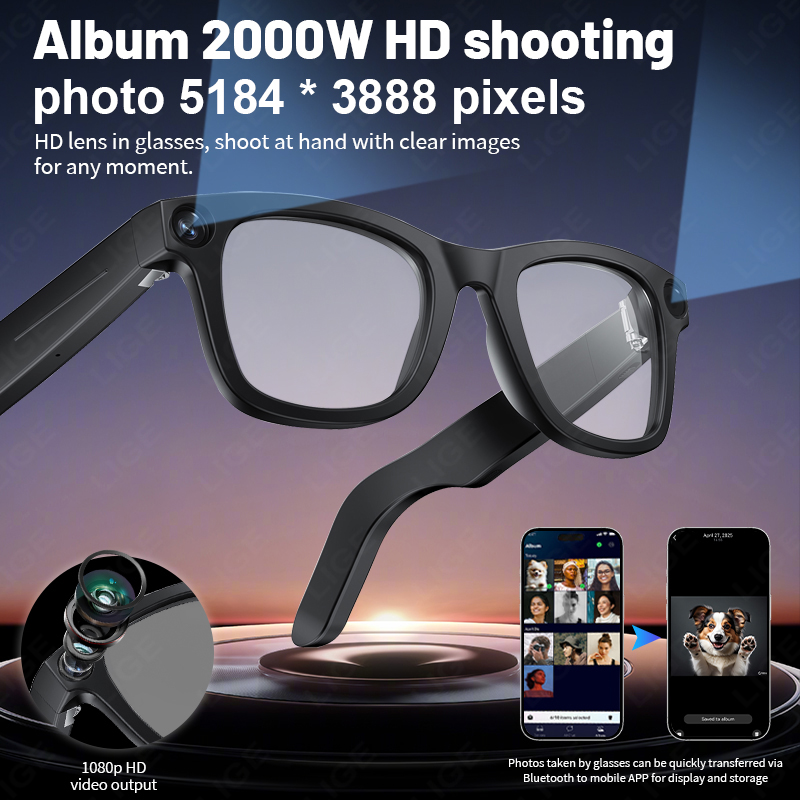 AI Smart Glasses Camera 800W B - Audio Music To Video Ai recensie en prijs